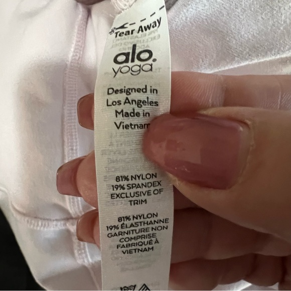 ALO Yoga Light Pink Goddess High Rise Leggings - Picture 9 of 9